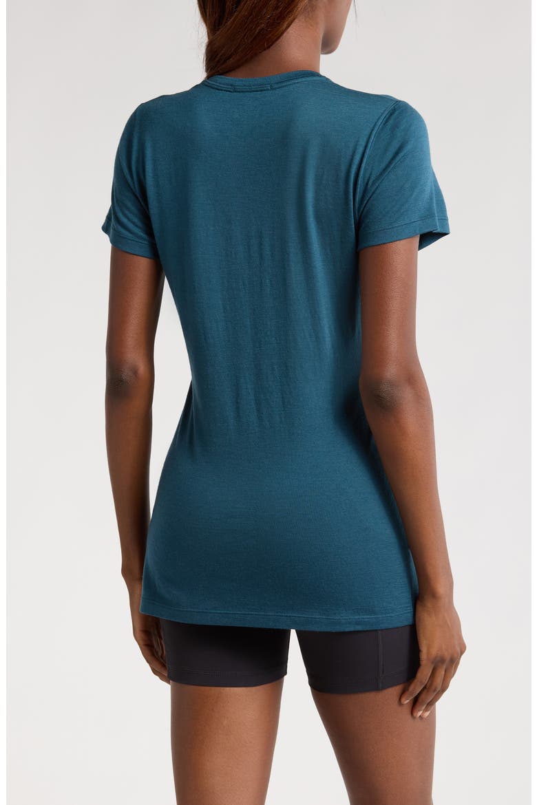 Merino Wool Blend Short Sleeve T-Shirt, Alternate, color, TWILIGHT BLUE
