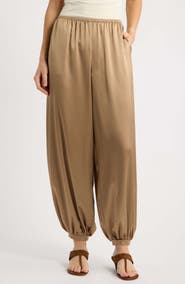 Reformation Aven Satin Balloon Pants
