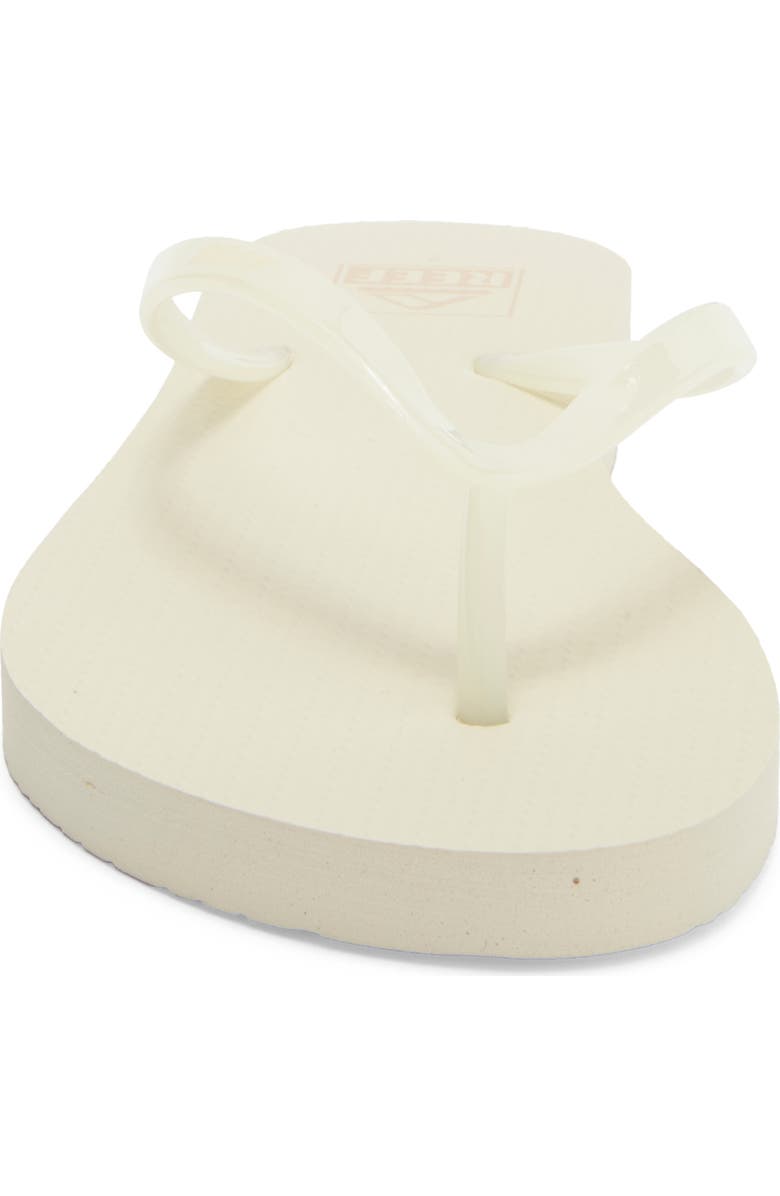 Reef Seaside Jelly Strap Flip Flop, Alternate, color, Clear/ White