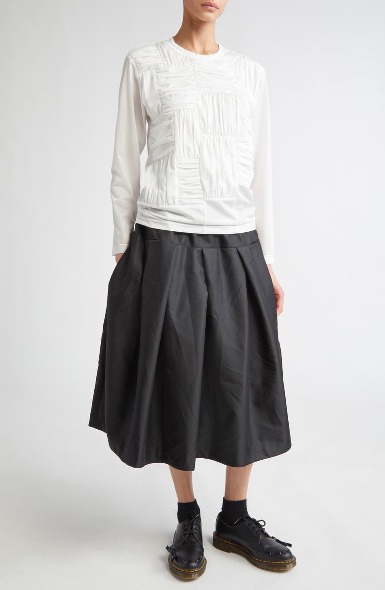 Comme des Garçons Comme des Garçons Pleated Tricot Top, Alternate, color, 