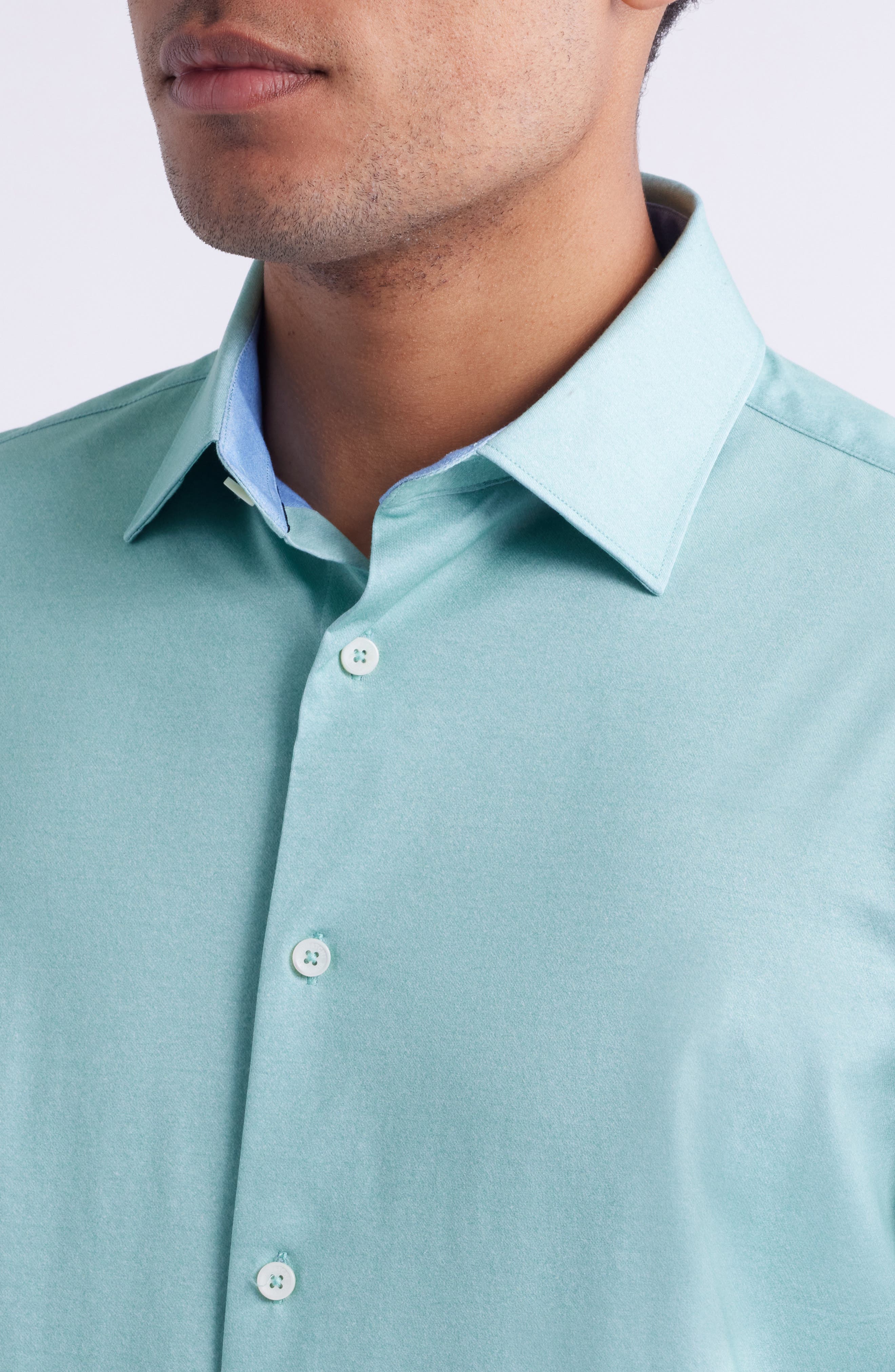 Jimmy OoohCotton Solid Button-Up Shirt - image 4