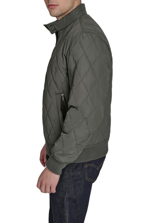Dockers Diamond Quilted Bomber In Green