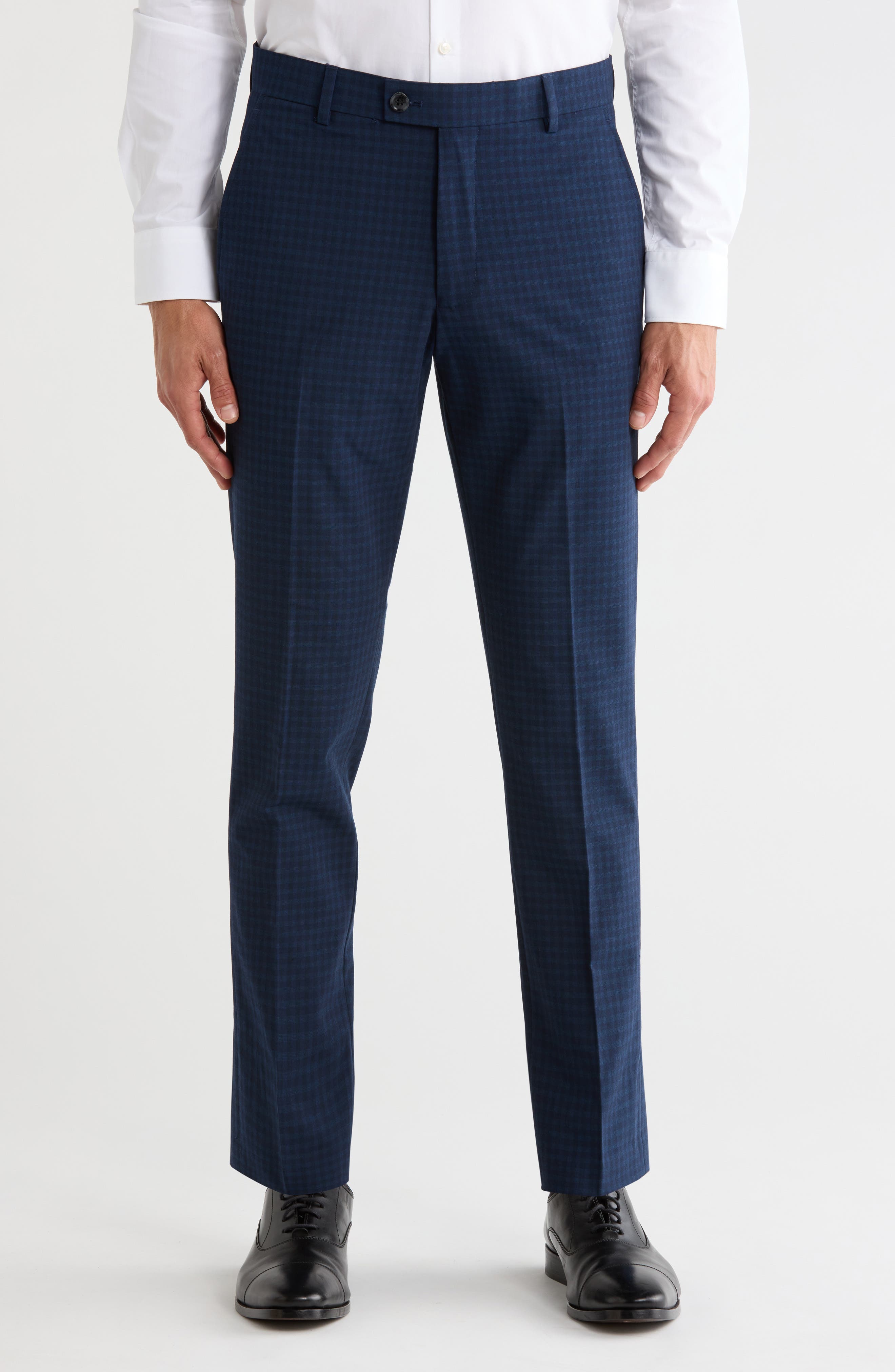 Check Tapered Leg Pants