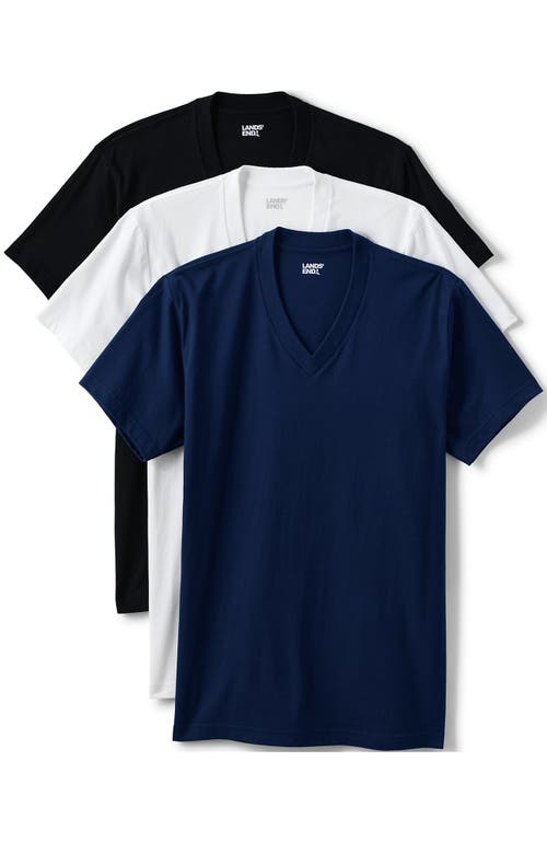 LANDS' END LANDS' END V-NECK UNDERSHIRT 3 PACK