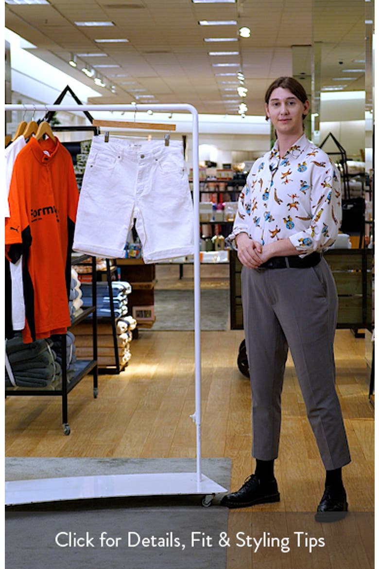 Slim Fit Denim Bermuda Shorts video