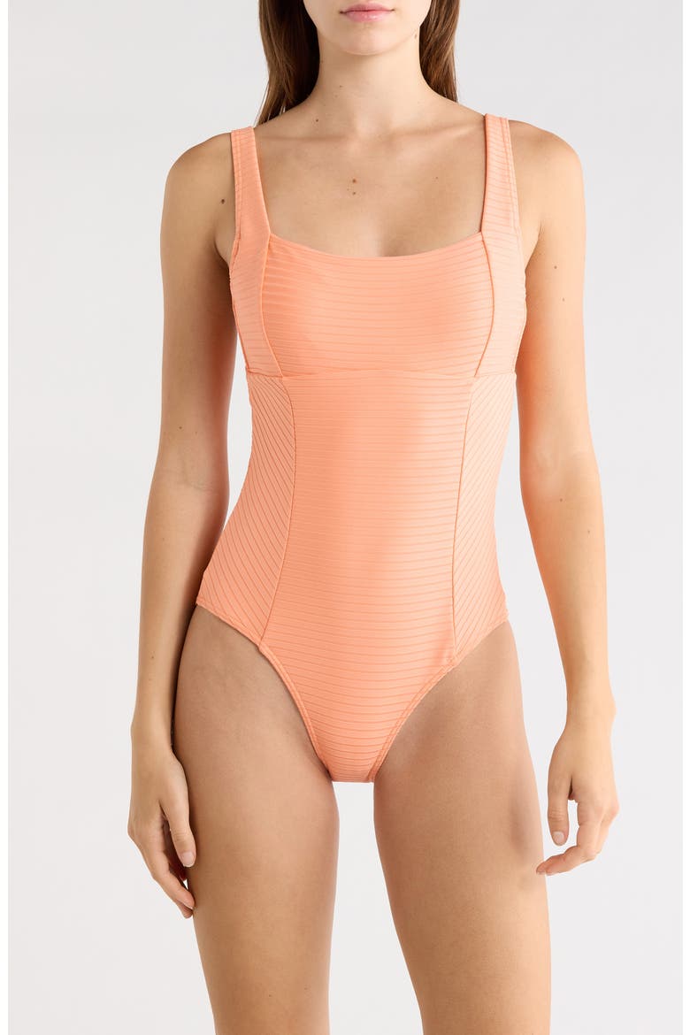 Premium D- & D-Cup One-Piece Swimsuit, Main, color, PAPAYA