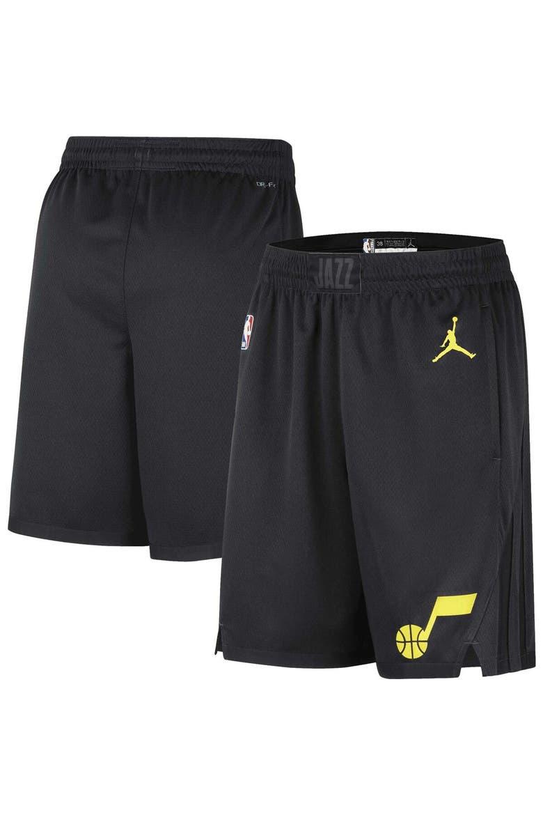 Men's Jordan Brand Black Utah Jazz 2022/2023 Statement Edition Swingman Performance Shorts, Main, color, Black
