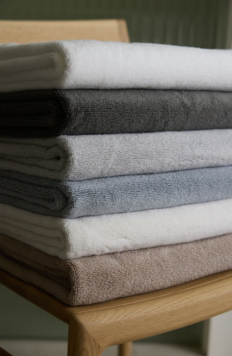 Cozy Earth Luxe Set of 2 Bath Sheets, Alternate, color, Charcoal