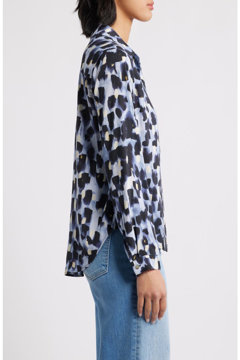 Classic Button-Up Shirt, Alternate, color, INDIGO LIGHTS