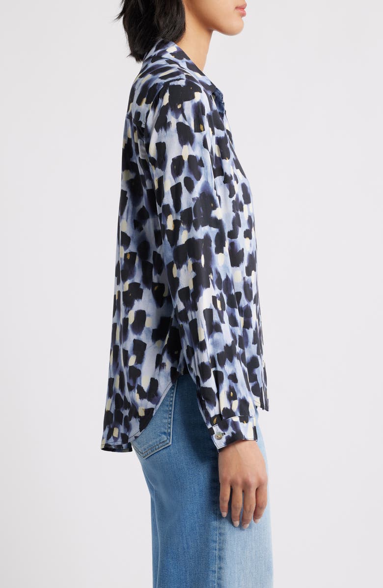 Cloth & Stone Classic Button-Up Shirt, Alternate, color, Indigo Lights