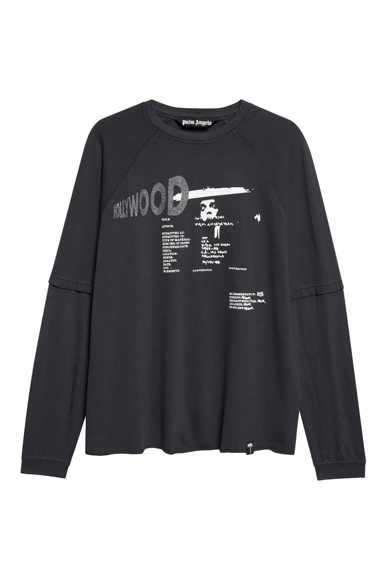Neon Blvd Double Layer T-Shirt, Main, color, ANTHRACITE - MULTICOLOR