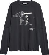Palm Angels Neon Blvd Double Layer T-Shirt