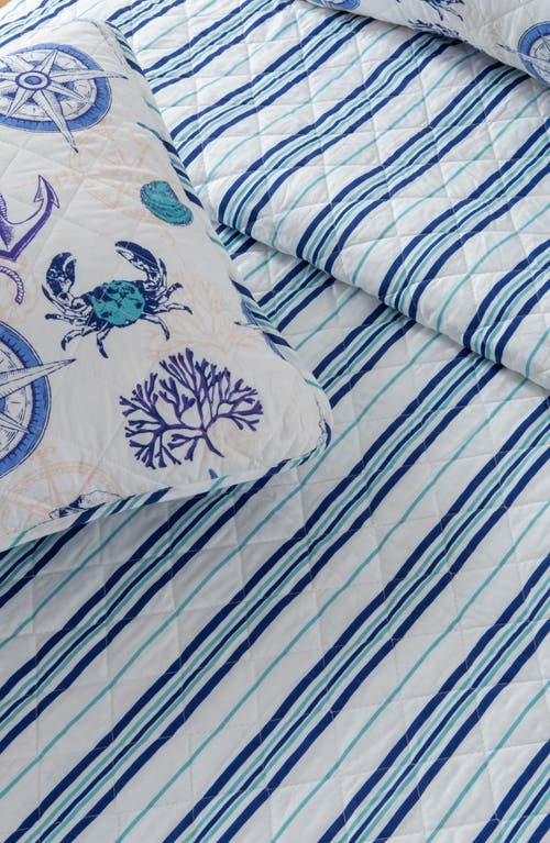 Woven & Weft Nautical Reversible Microfiber Quilt Set