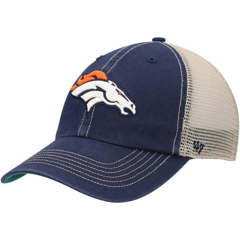 Men's '47 Navy/Natural Denver Broncos Trawler Trucker Clean Up Snapback Hat