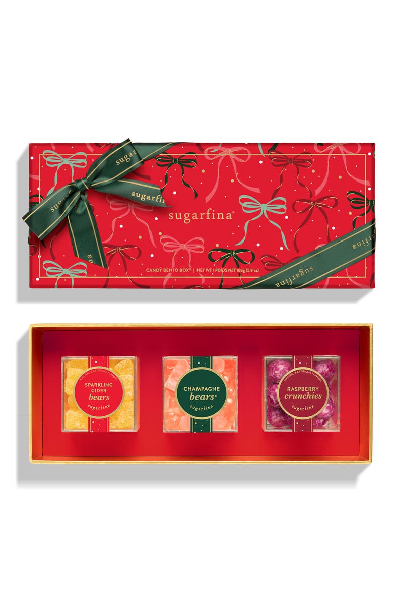 sugarfina Happy Holidays 3-Piece Candy Bento Box, Alternate, color,