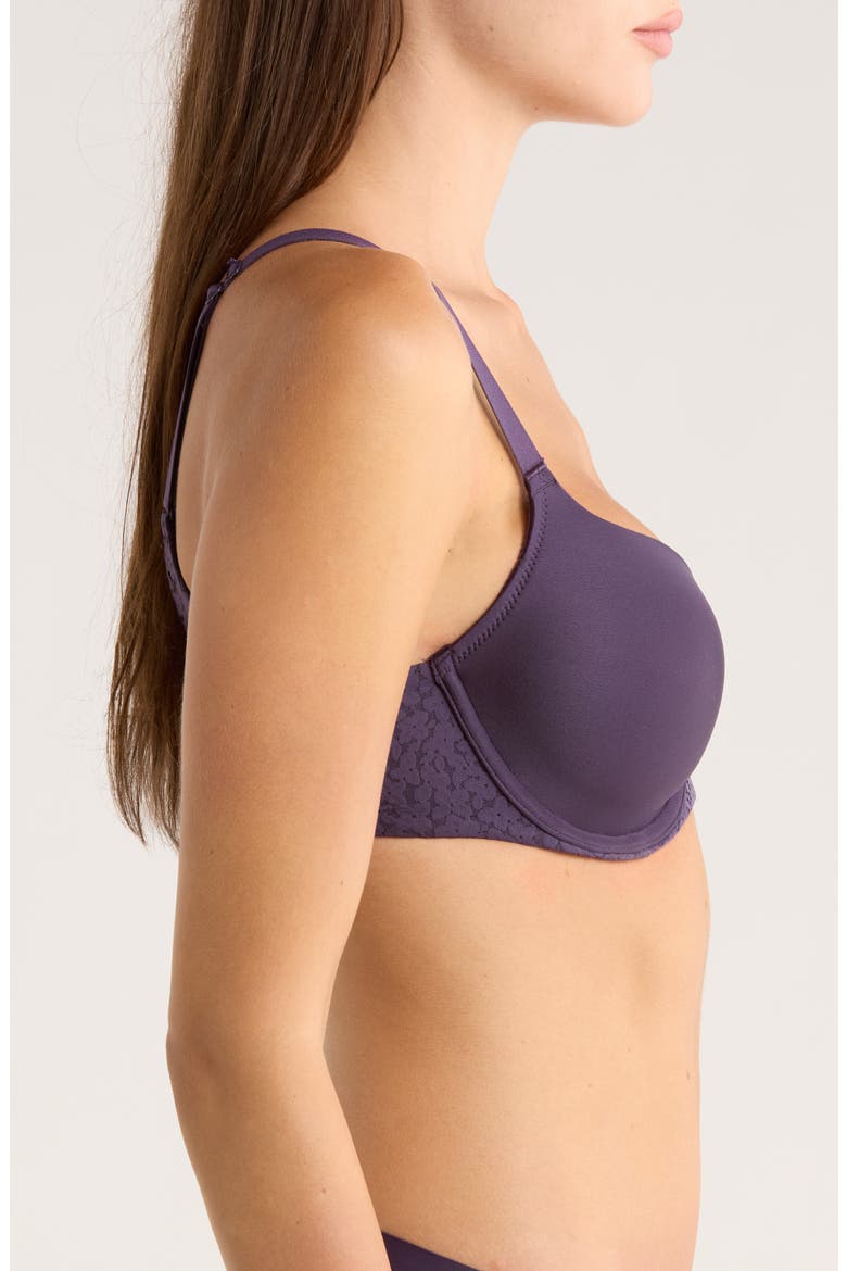 Norah Sweetheart Underwire T-Shirt Bra, Alternate, color, FATAL VIOLET