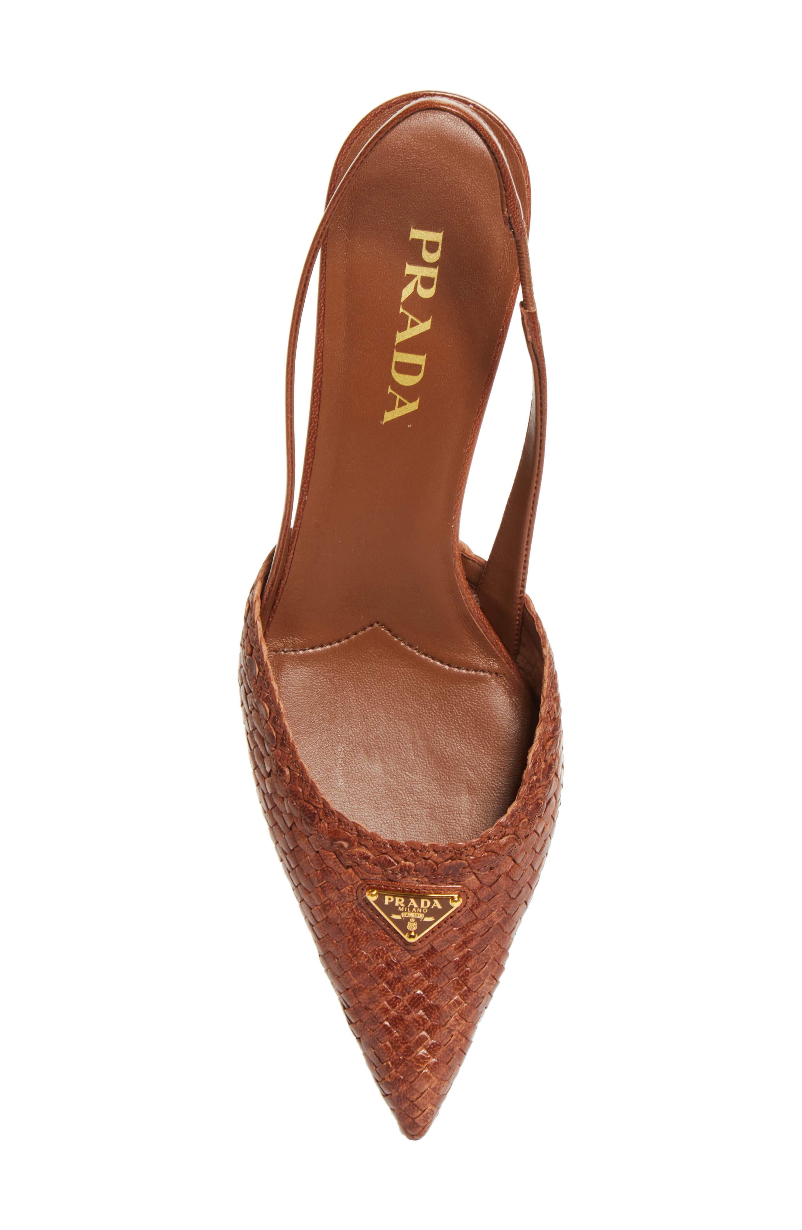 Woven Slingback Sandal, Alternate, color, COGNAC
