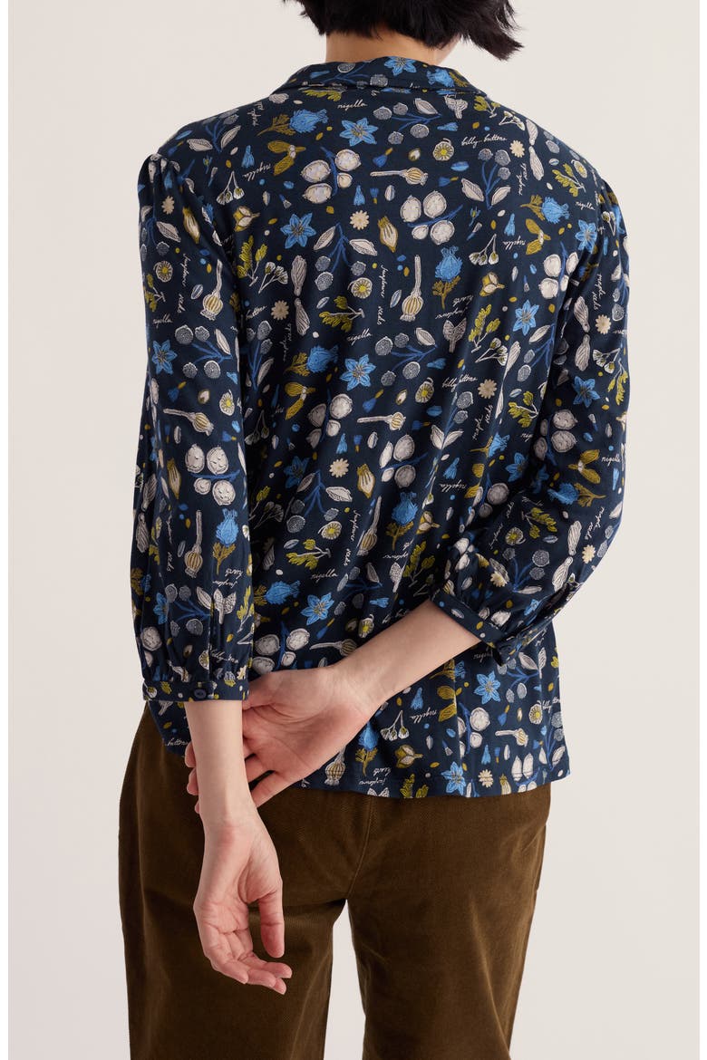 Embrace Organic Cotton & Tencel® Modal Jersey Shirt, Alternate, color, SEED COLLECTING MARITIME