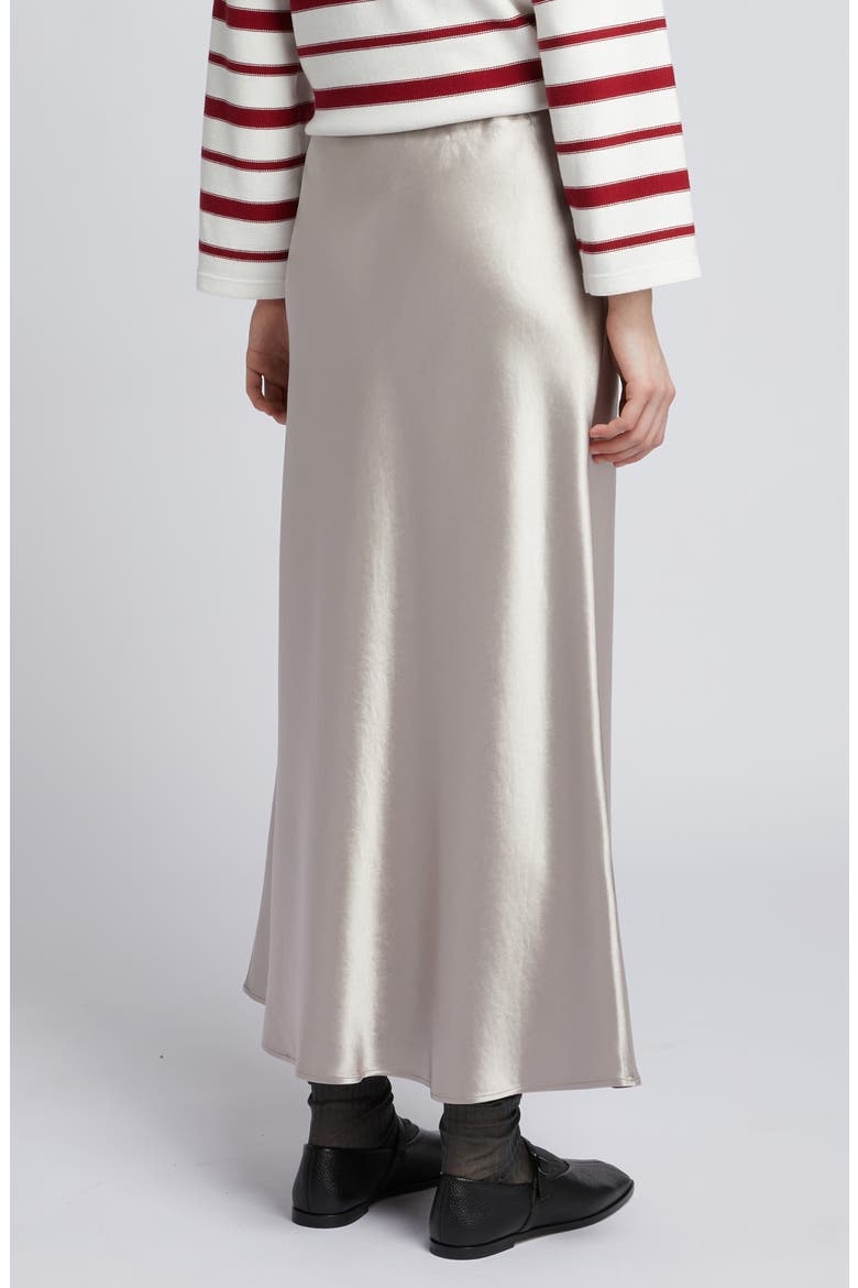 Alession Satin Maxi Skirt, Alternate, color, SAND