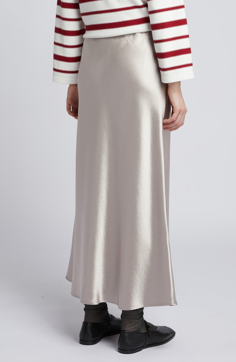 MM by Max Mara Alession Satin Maxi Skirt, Alternate, color, Sand