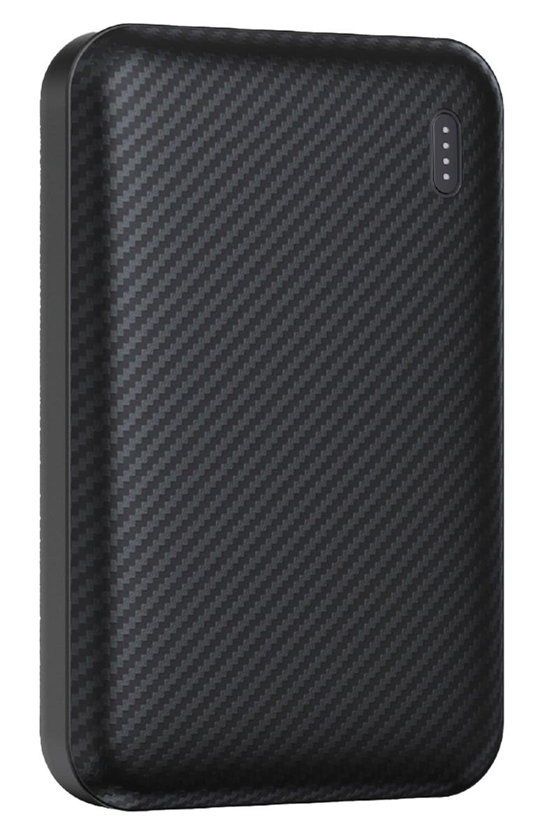 BROOKSTONE Carbon Fiber Power Bank, Alternate, color, 
