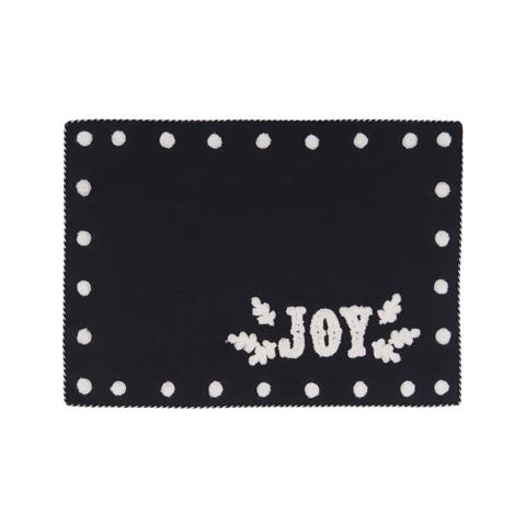 Nordic Joy Onyx Placemats Set of 4, 14" x 20"