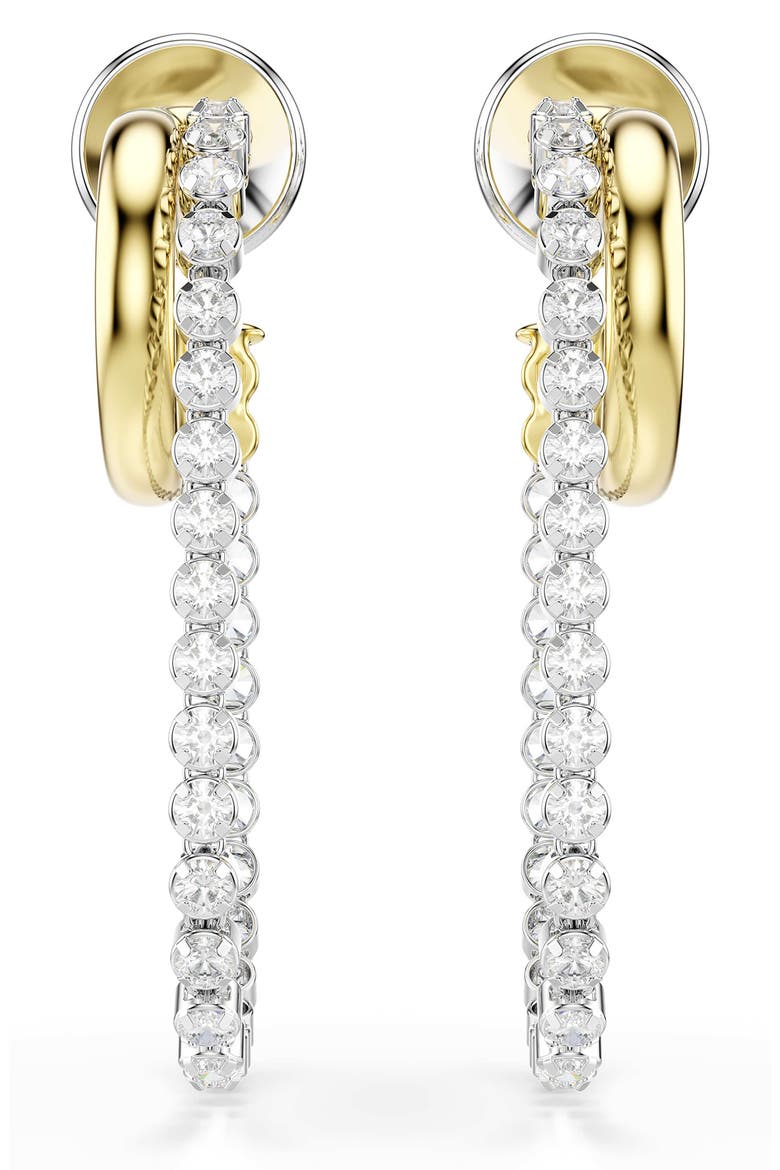 Hyperbola Hoop Earrings, Alternate, color, WHITE MIX