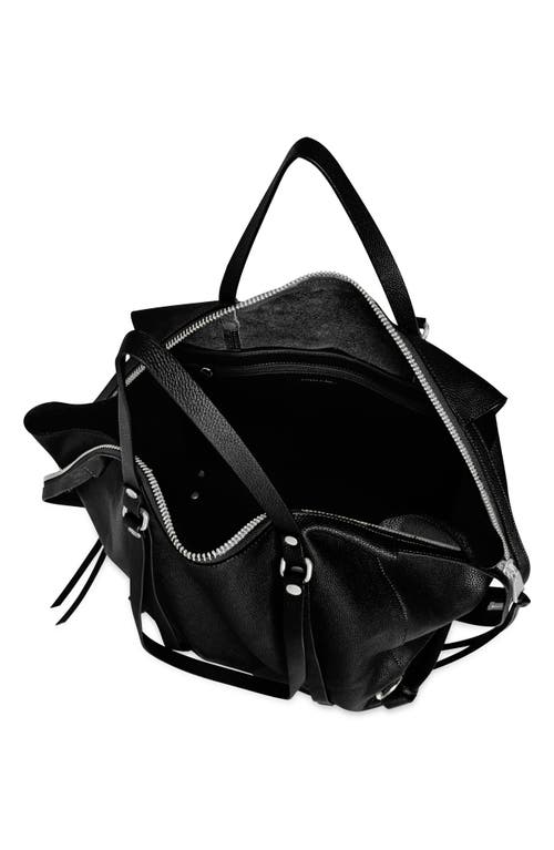 Rebecca Minkoff Surplus Zip Leather Tote Bag In Black
