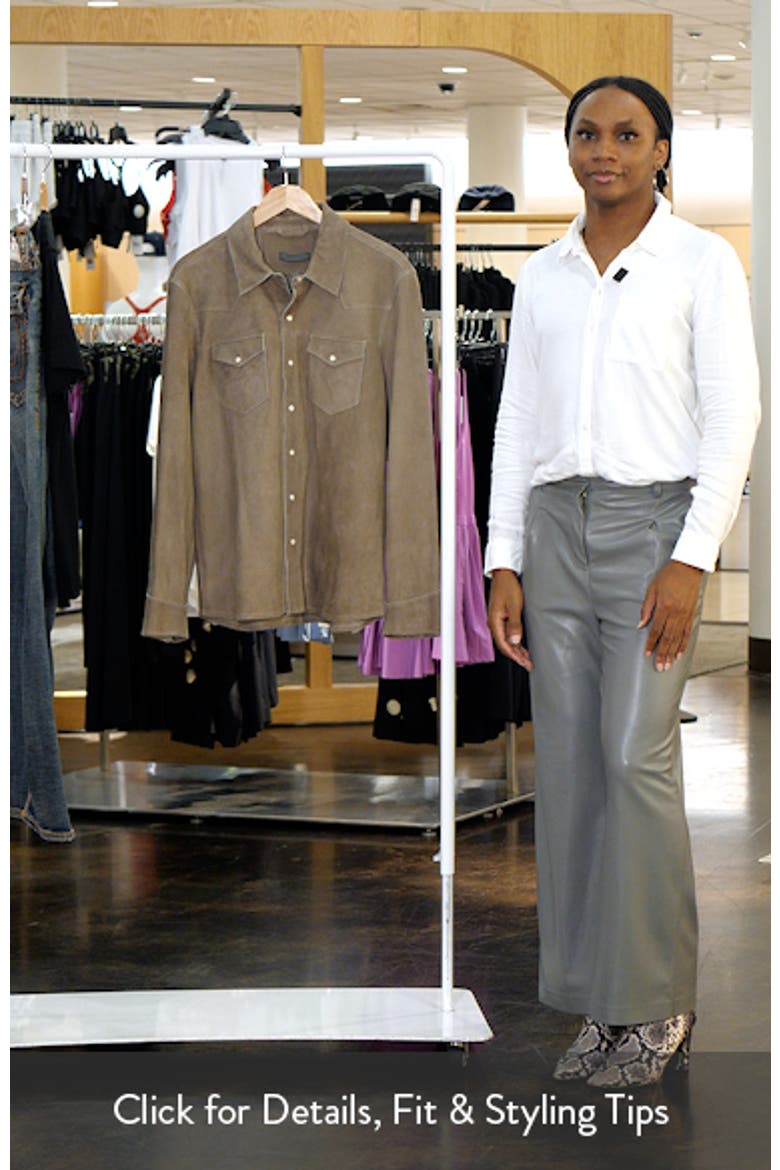 Sage Suede Shirt Jacket video
