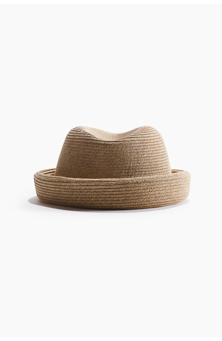 H&M Straw hat, Alternate, color, Beige