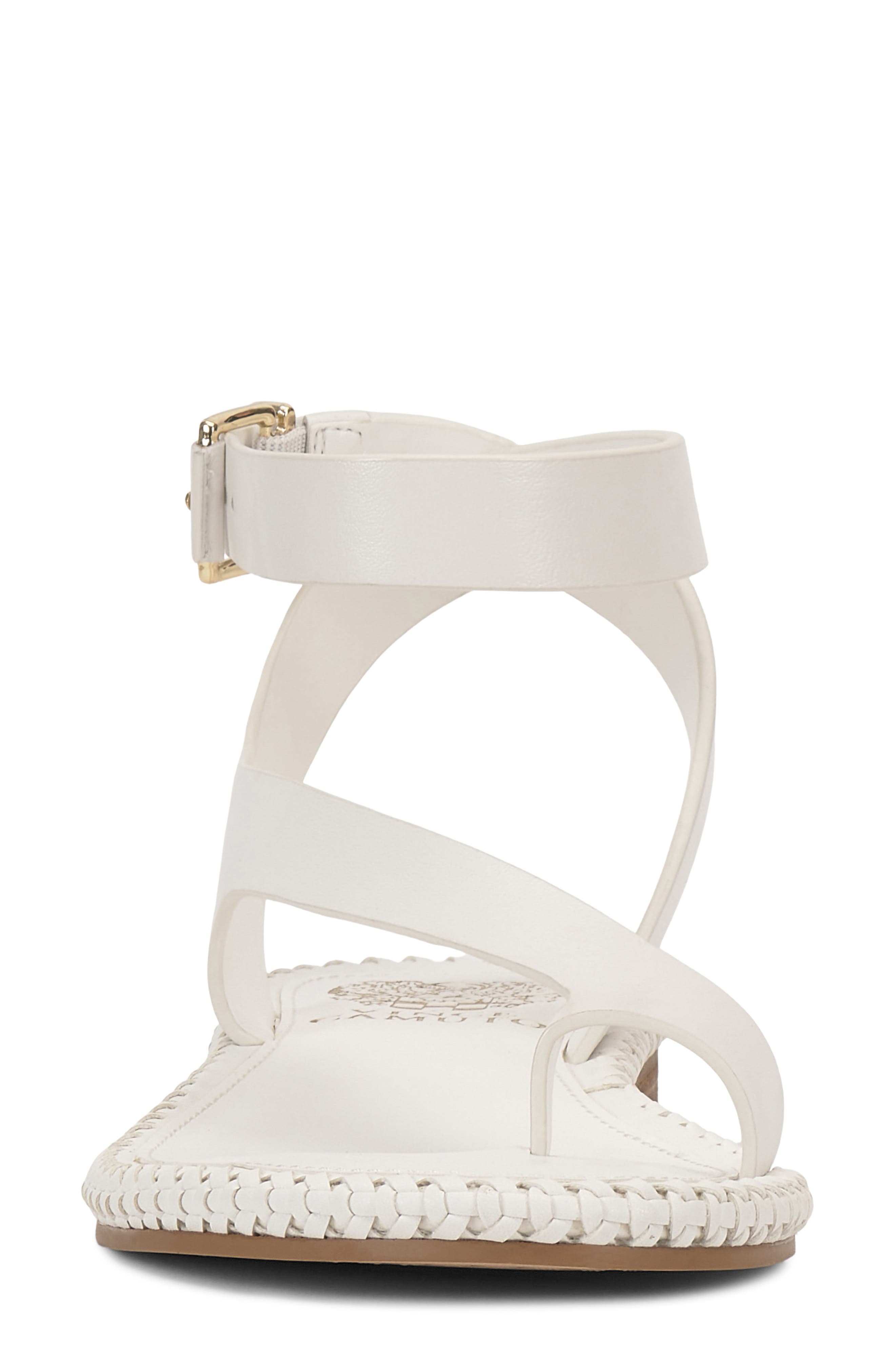 Libahs Ankle Strap Sandal, Alternate, color, BIANCO