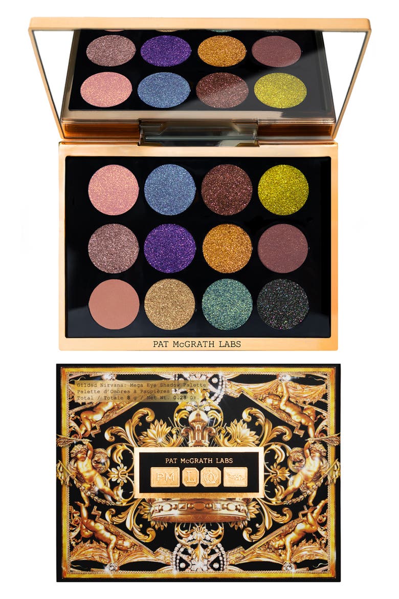 Gilded Nirvana Mega Eyeshadow Palette, Main, color, NO COLOR