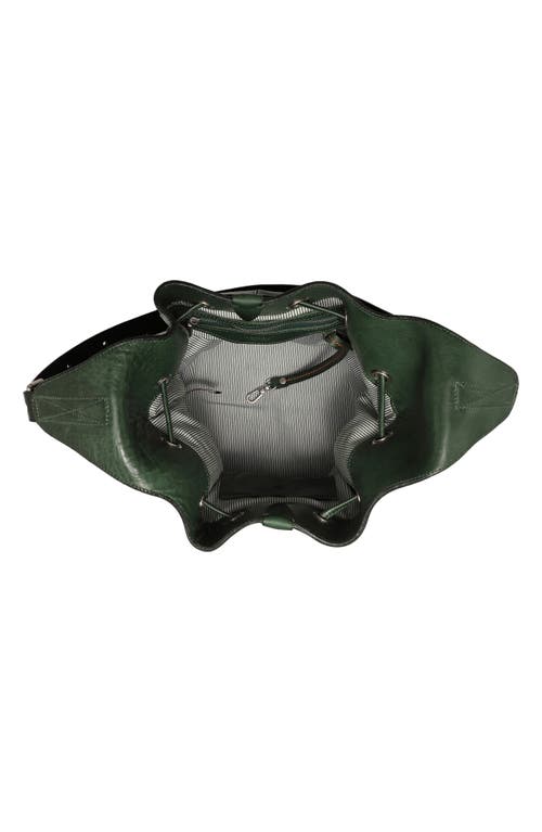 Old Trend Lily Shoulder Bucket Bag In Green