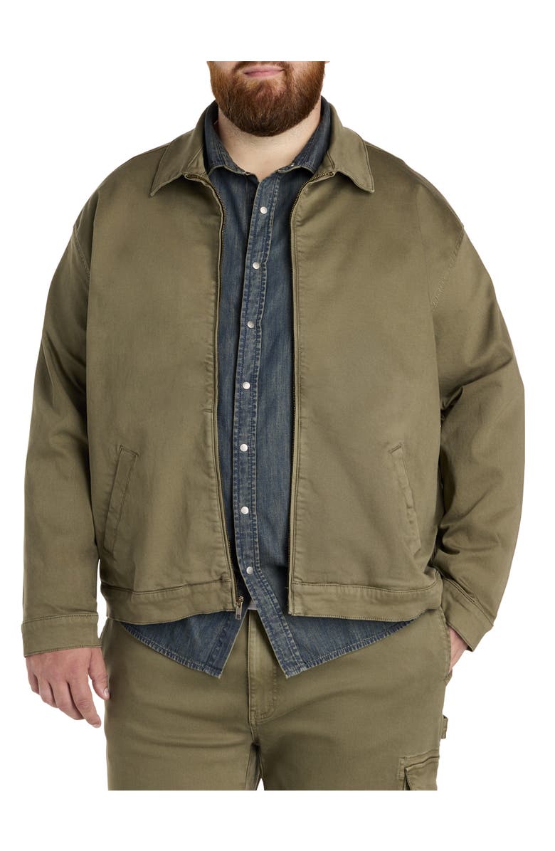 True Nation by DXL Big
Tall Utility Carpenter Trucker Jacket, Main, color, Deep Depths