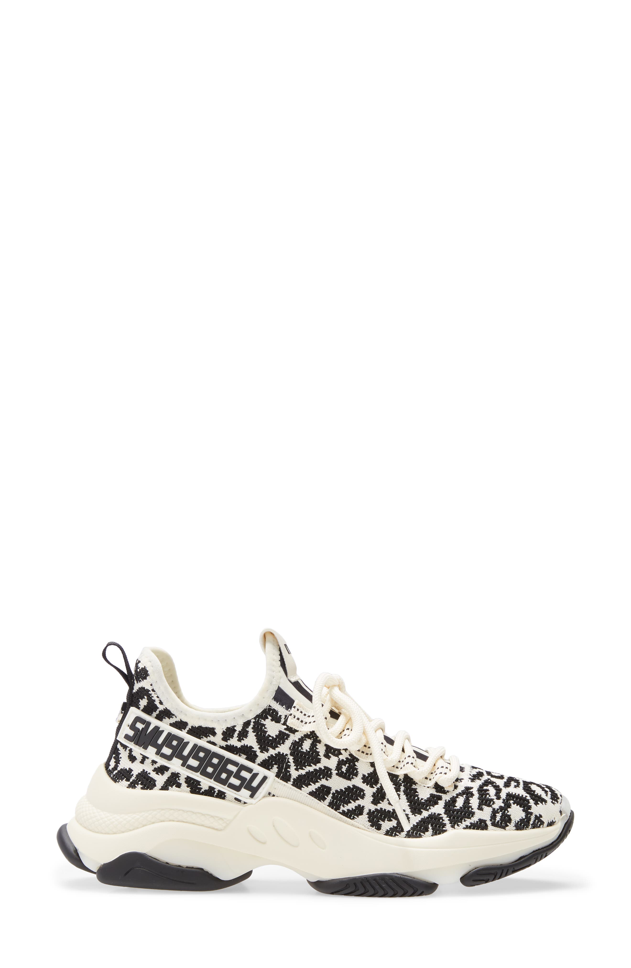Steve Madden Maxima Monochrome Knit Sneaker, Alternate, color, Leopard