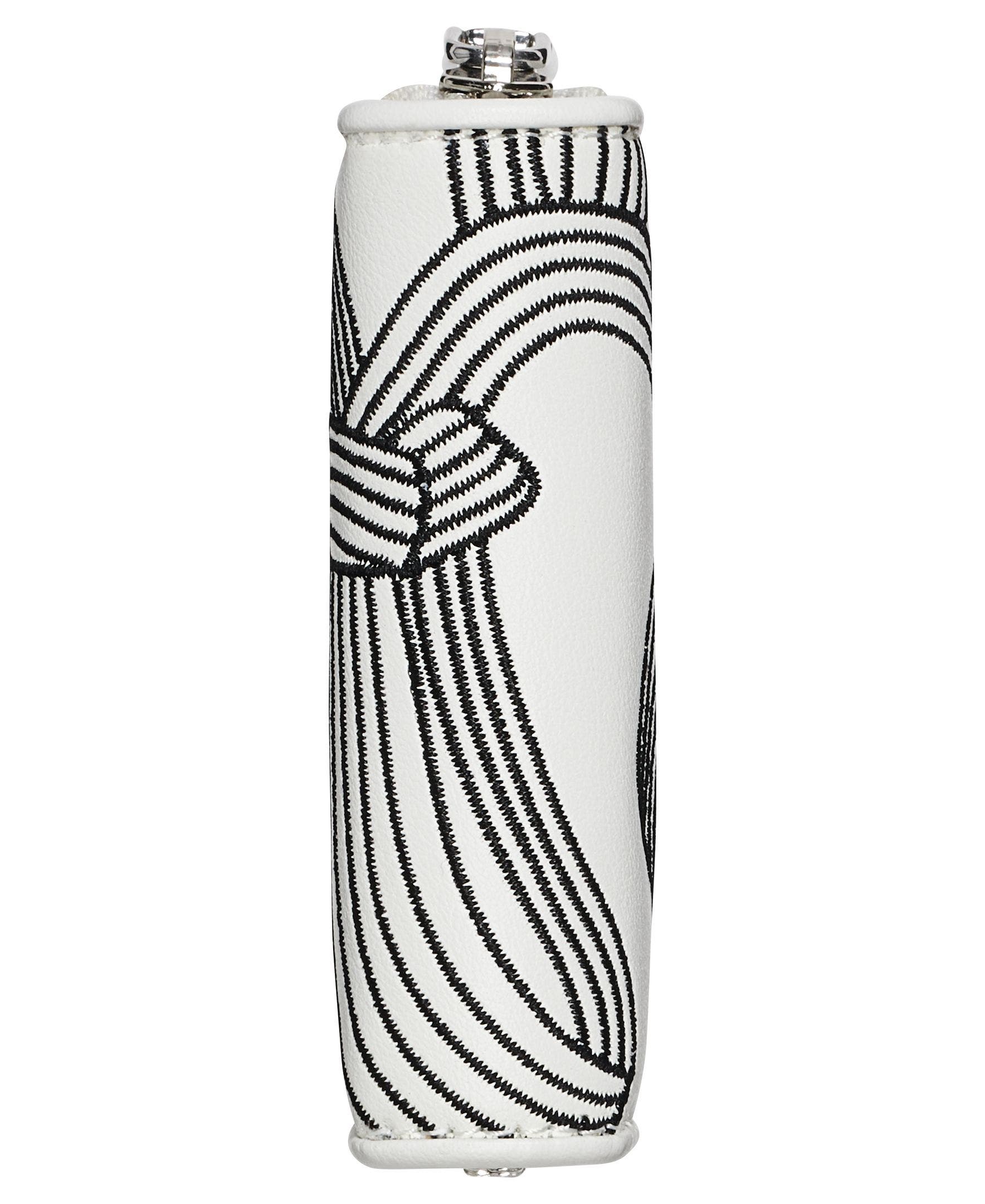 KARL LAGERFELD PARIS Maybelle Wallet, Alternate, color, White/Black Print