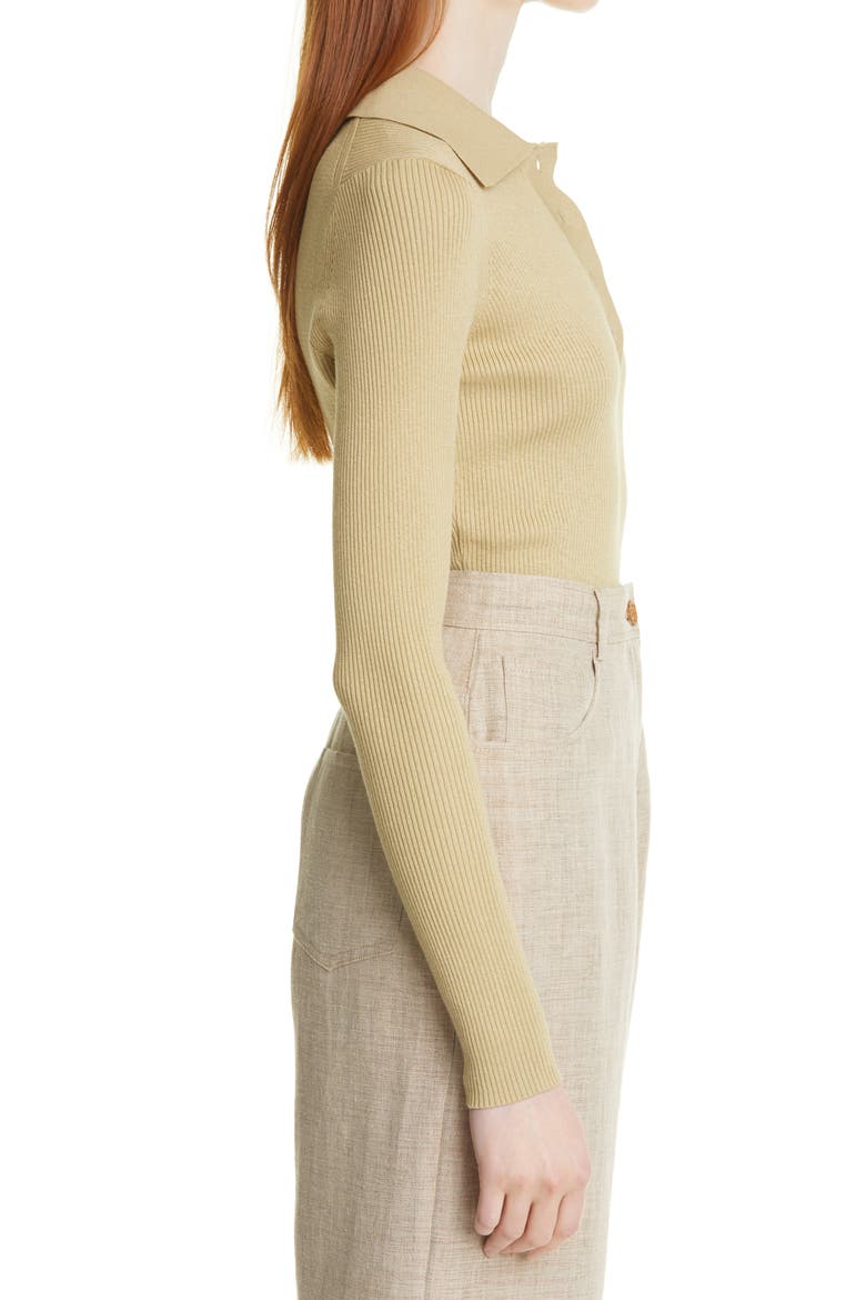 Everly Polo, Alternate, color, SAGE GREEN