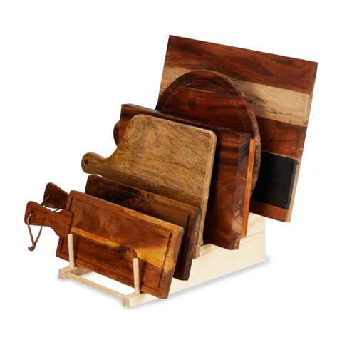 Tiered Pine Cheese Board Display