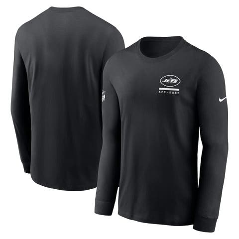 Men's Nike Black New York Jets Sideline Performance Long Sleeve T-Shirt