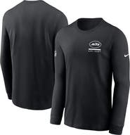 Nike Men's Nike Black New York Jets Sideline Performance Long Sleeve T-Shirt