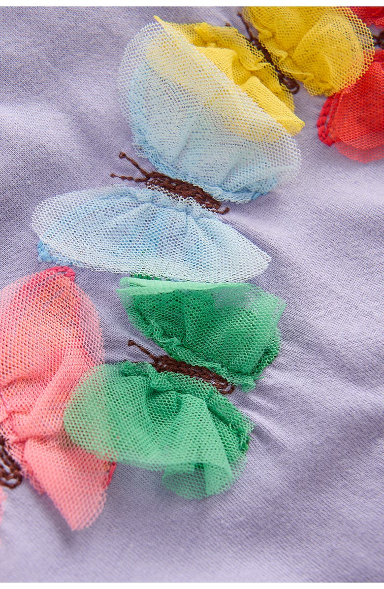 Mini Boden Kids' Superstitch Butterfly T-Shirt, Alternate, color, Purple Butterflies