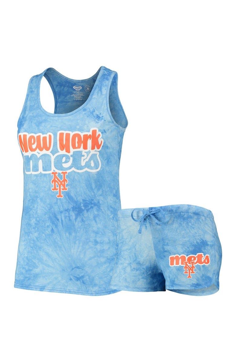 CONCEPTS SPORT Women's Concepts Sport Royal New York Mets Billboard Racerback Tank Top & Shorts Set, Main, color, Royal