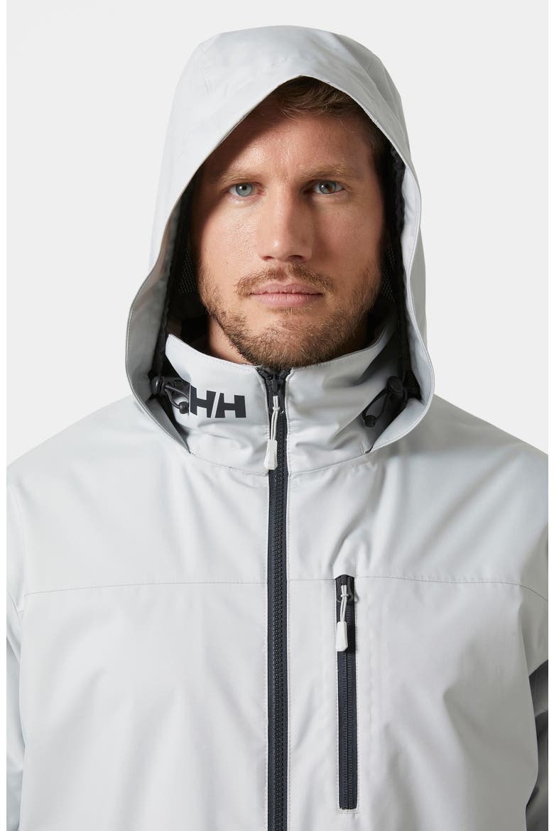 Hooded Crew 2.0 Waterproof Midlayer Sailing Jacket, Alternate, color, GREY FOG