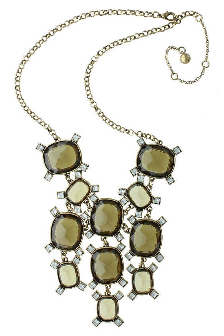 Hannah Bib Necklace, Main, color, GOLD / MULTI