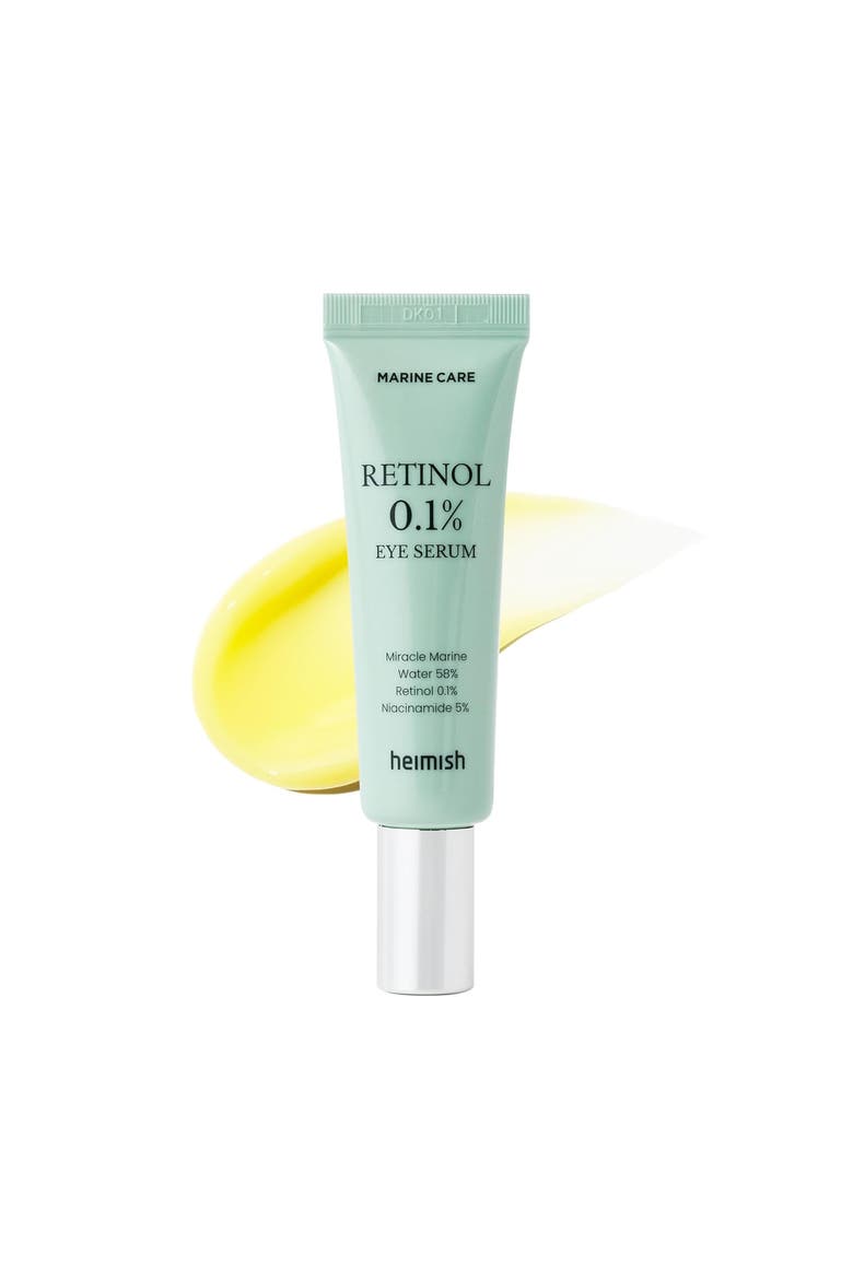 Marine Care Retinol Eye Serum Anti Aging Serum for Firming, Anti Wrinkle, Skin Elasticity 1.0fl.oz/30ml, Main, color, Yellow