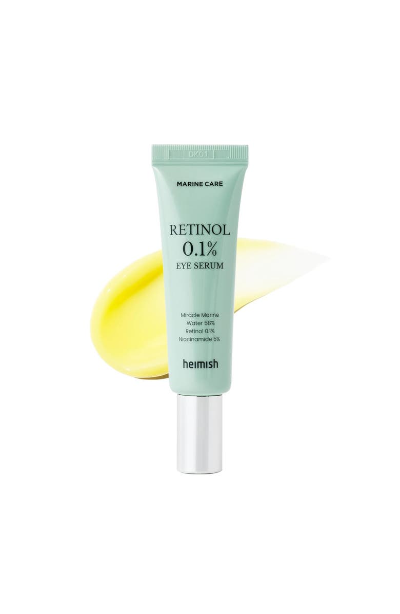 Heimish Marine Care Retinol Eye Serum Anti Aging Serum for Firming, Anti Wrinkle, Skin Elasticity 1.0fl.oz/30ml, Main, color, Yellow