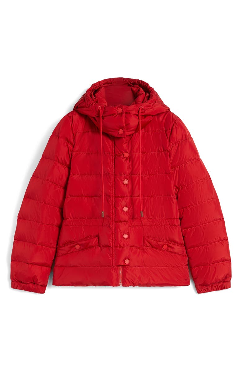 Weekend Max Mara Sax Quilted Down Water Repellent Short Jacket, Alternate, color, Red