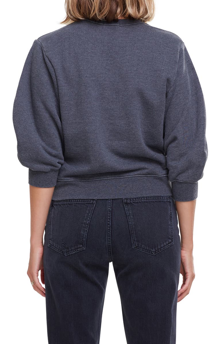 AGOLDE Thora Puff Sleeve Sweatshirt, Alternate, color, 
