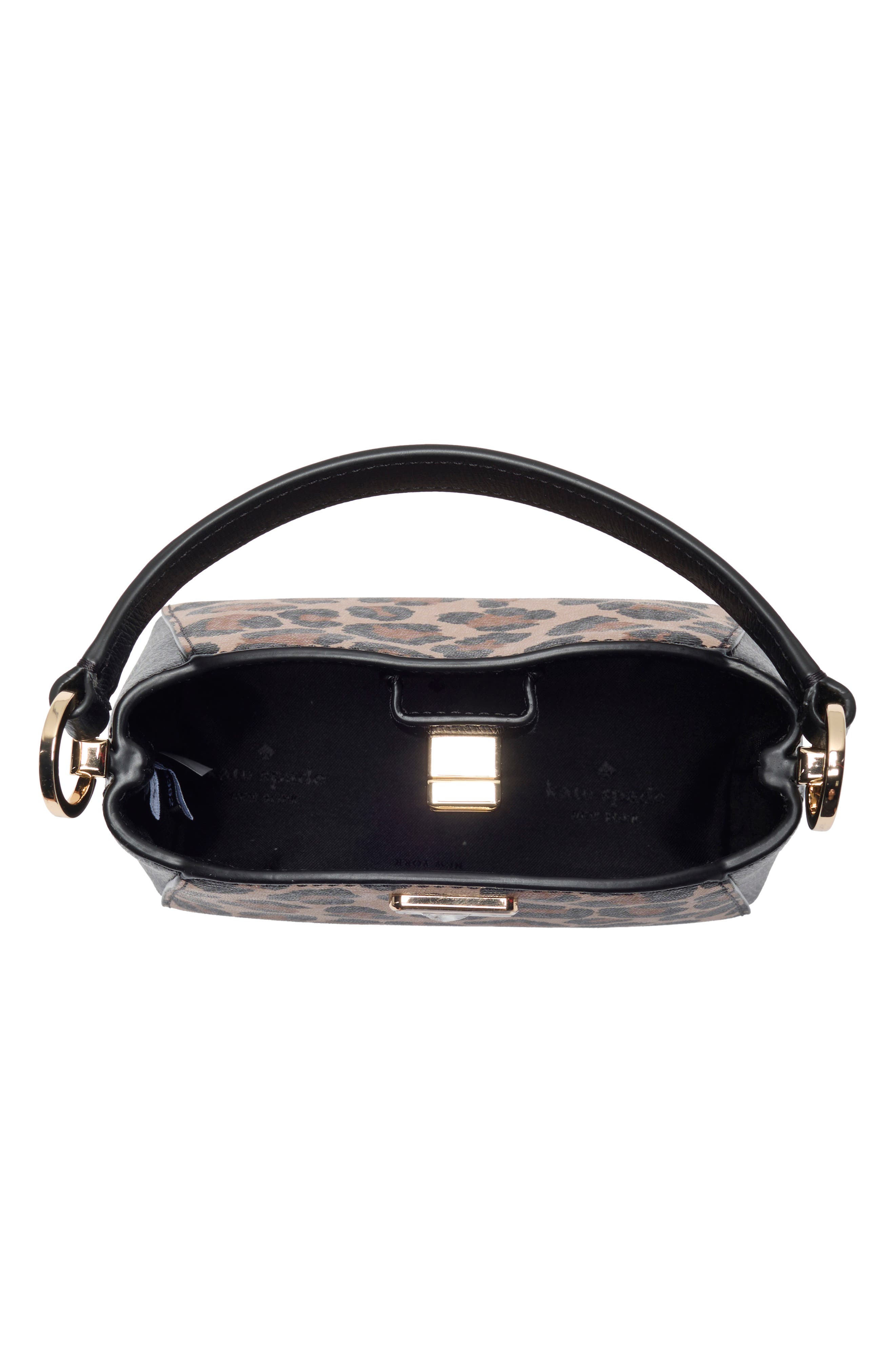 phoebe spotted leopard print top handle bag, Alternate, color, BROWN MULTI