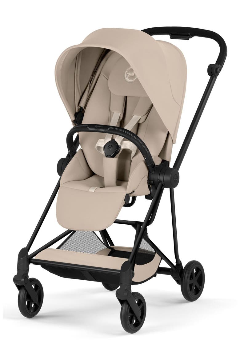 Mios Compact Stroller – Platinum Collection, Main, color, MATTE BLACK/ COZY BEIGE